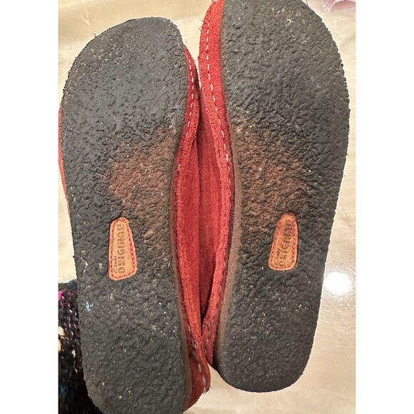 Clarks Originals Red Suede Wallabee Shoes Women’s 7M Crepe Sole - Picture 5 of 6